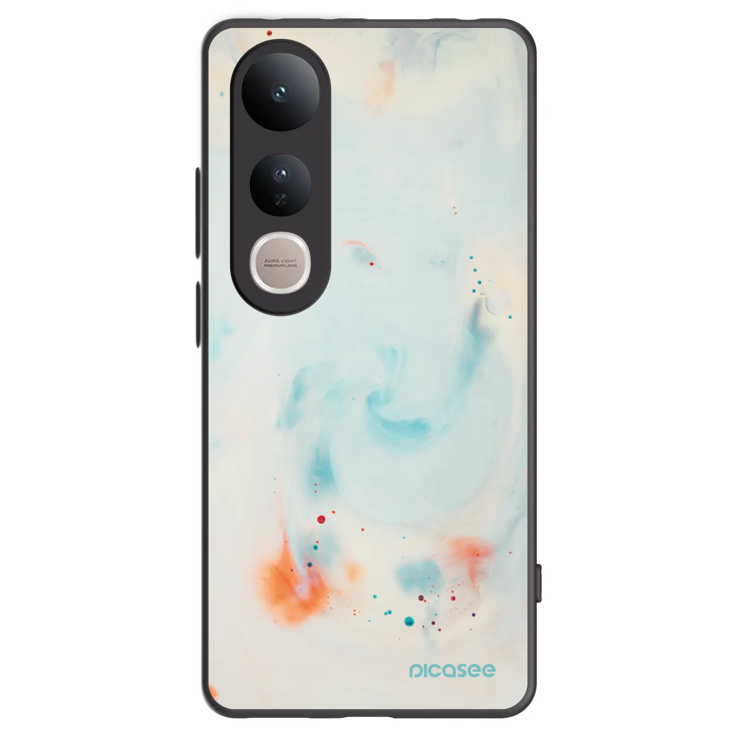 Picasee Μαύρη θήκη σιλικόνης για Vivo V50 Lite 5G - Splash