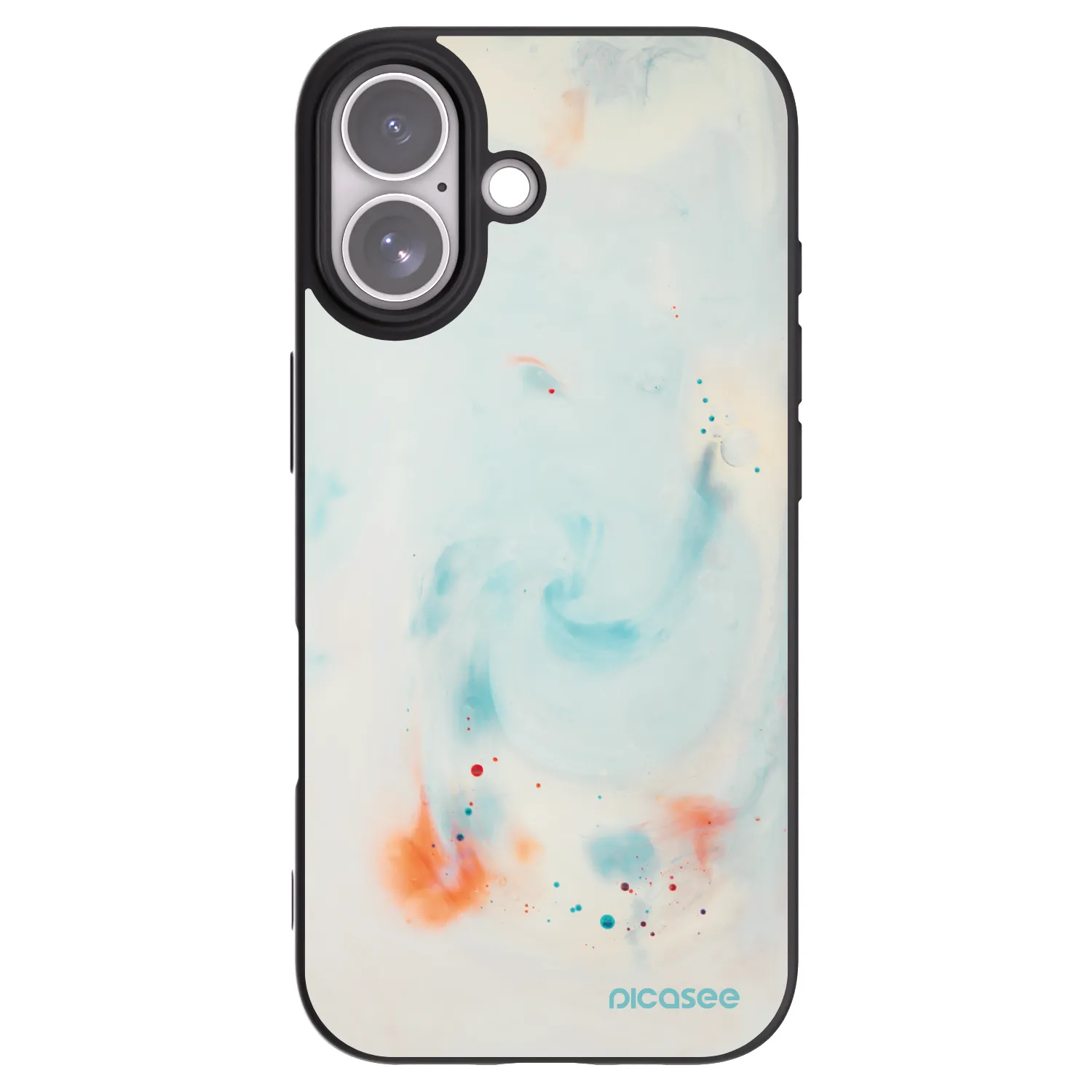 Picasee Μαύρη θήκη σιλικόνης για Apple iPhone 17 - Splash