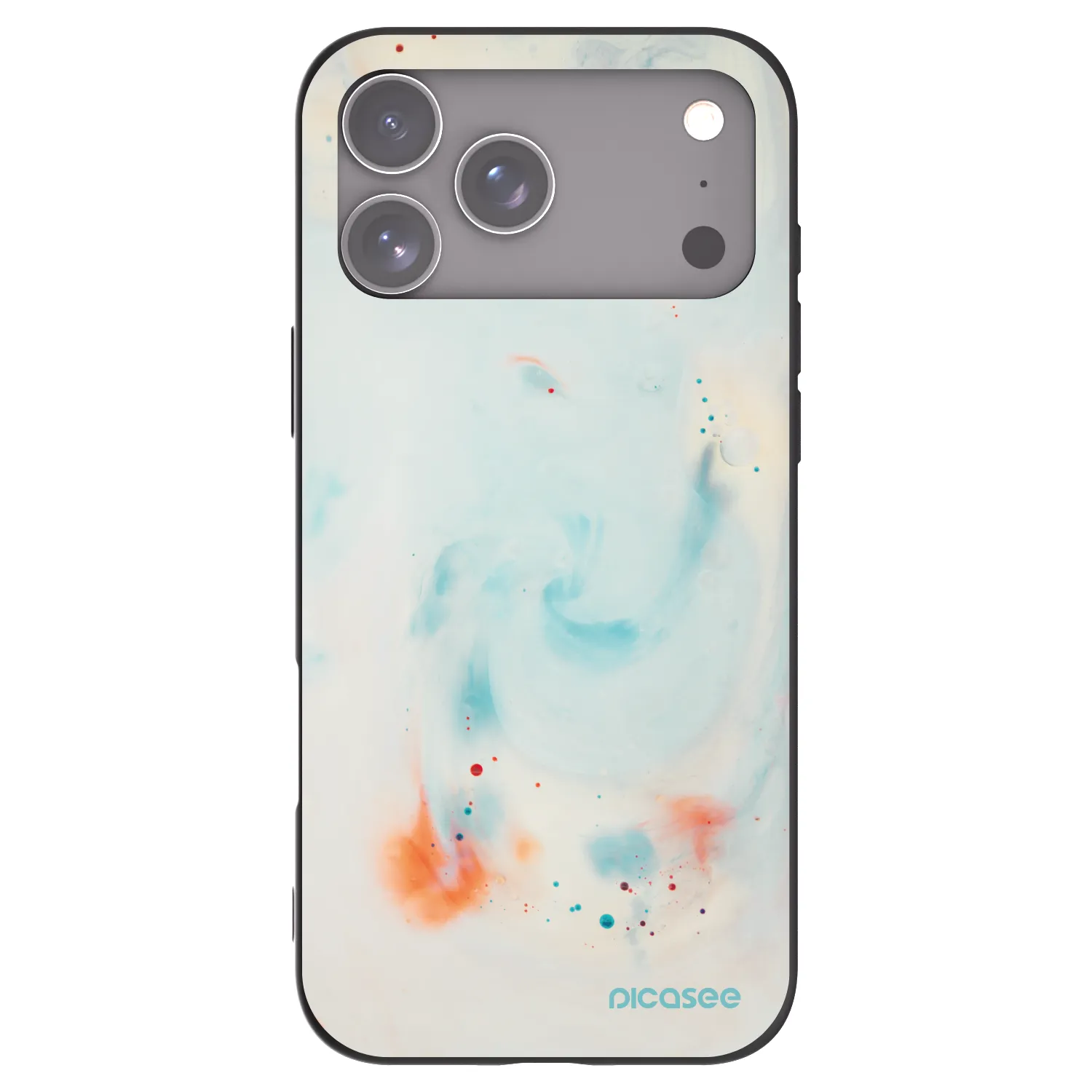 Picasee Μαύρη θήκη σιλικόνης για Apple iPhone 17 Pro Max - Splash