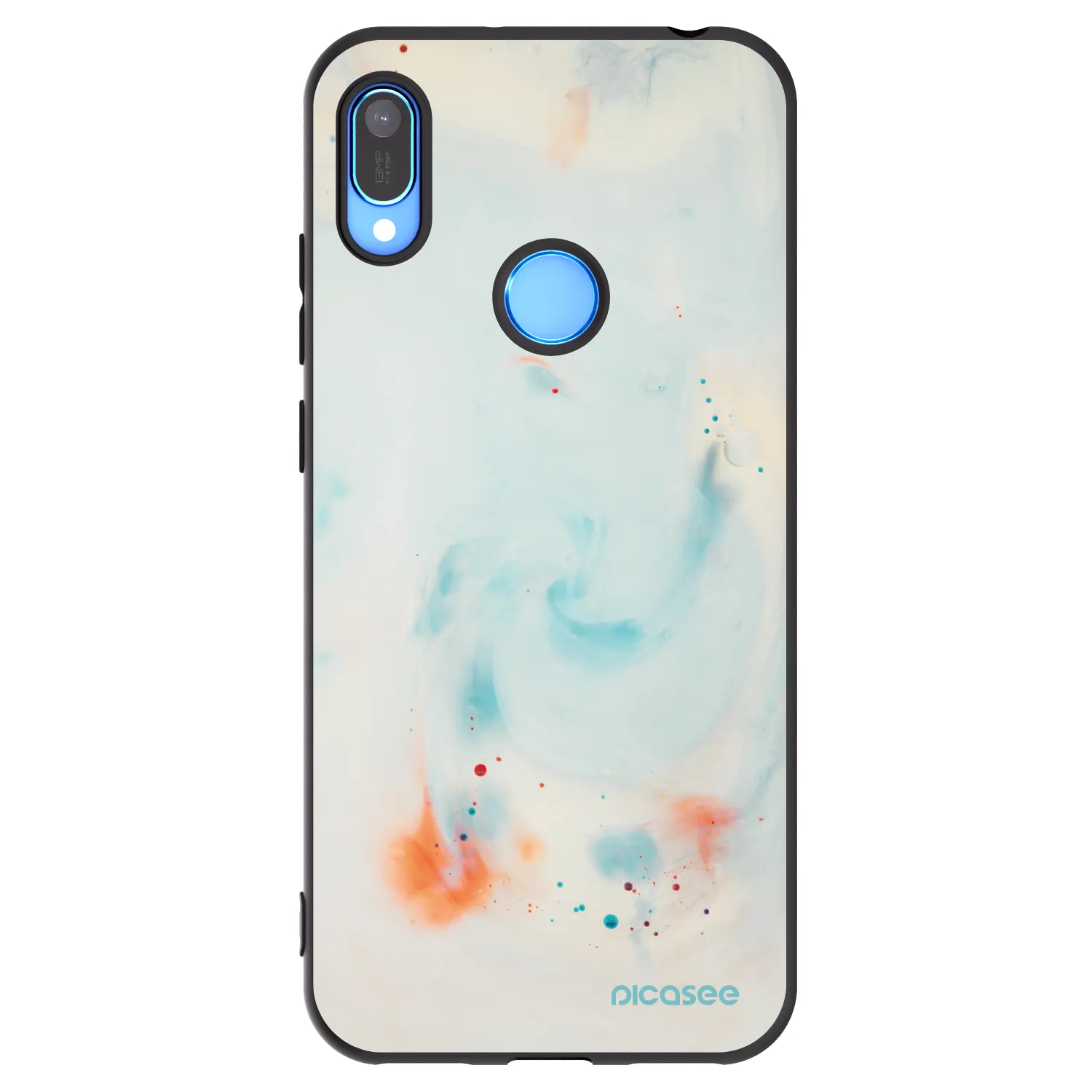 Picasee Μαύρη θήκη σιλικόνης για Huawei Y6 2019 - Splash
