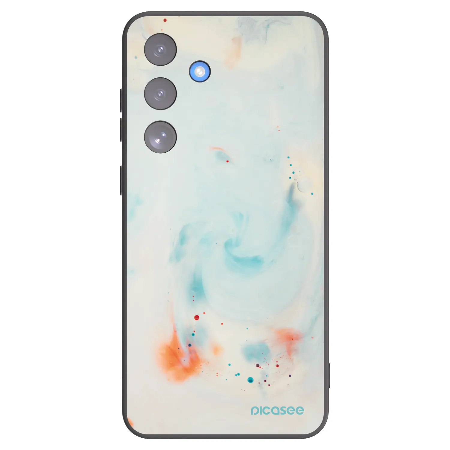 Picasee Μαύρη θήκη σιλικόνης για Samsung Galaxy S25 FE 5G - Splash