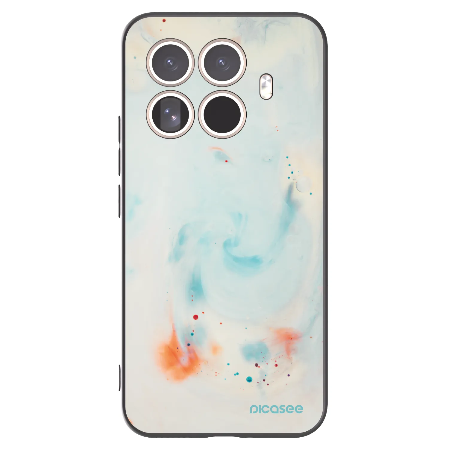 Picasee Μαύρη θήκη σιλικόνης για Xiaomi 15T Pro - Splash