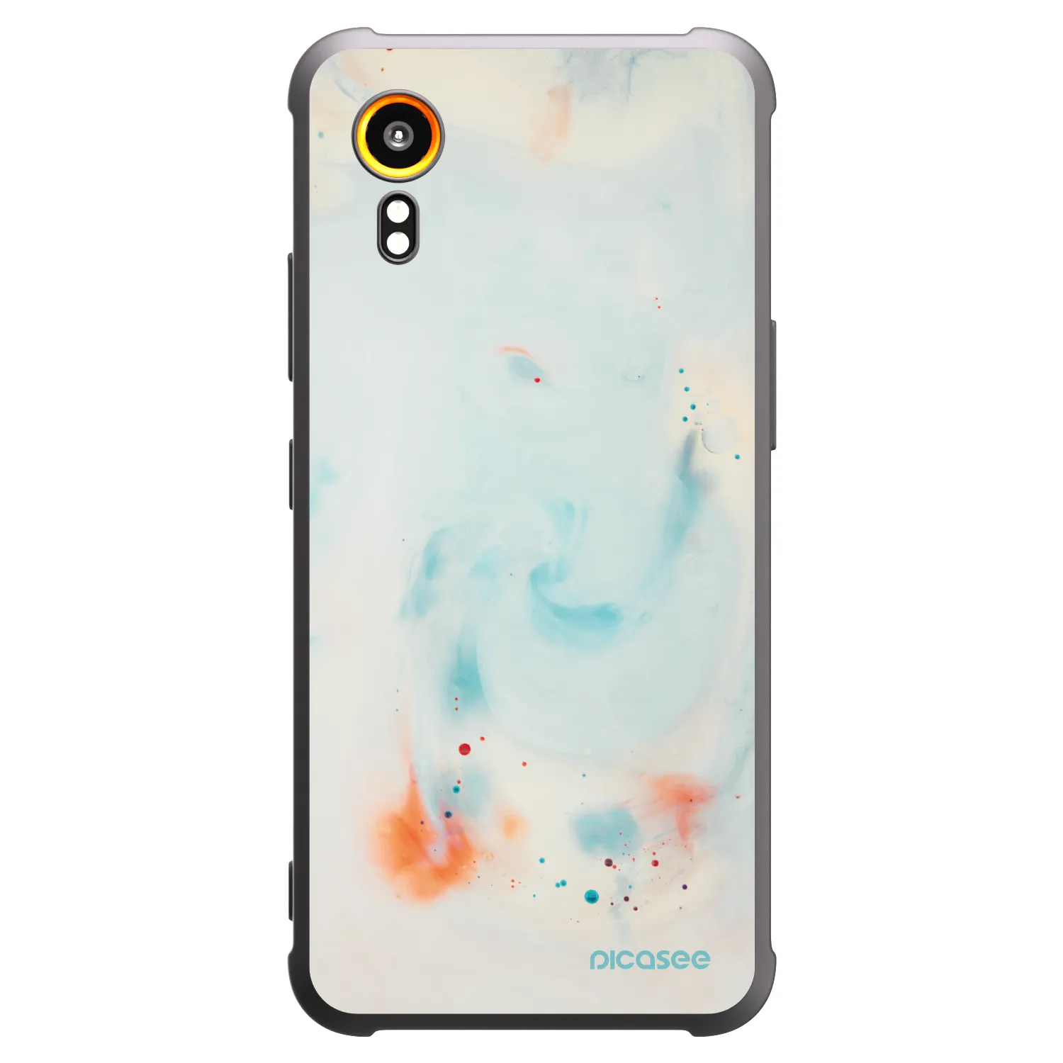 Picasee Μαύρη θήκη σιλικόνης για Samsung Galaxy Xcover 7 - Splash