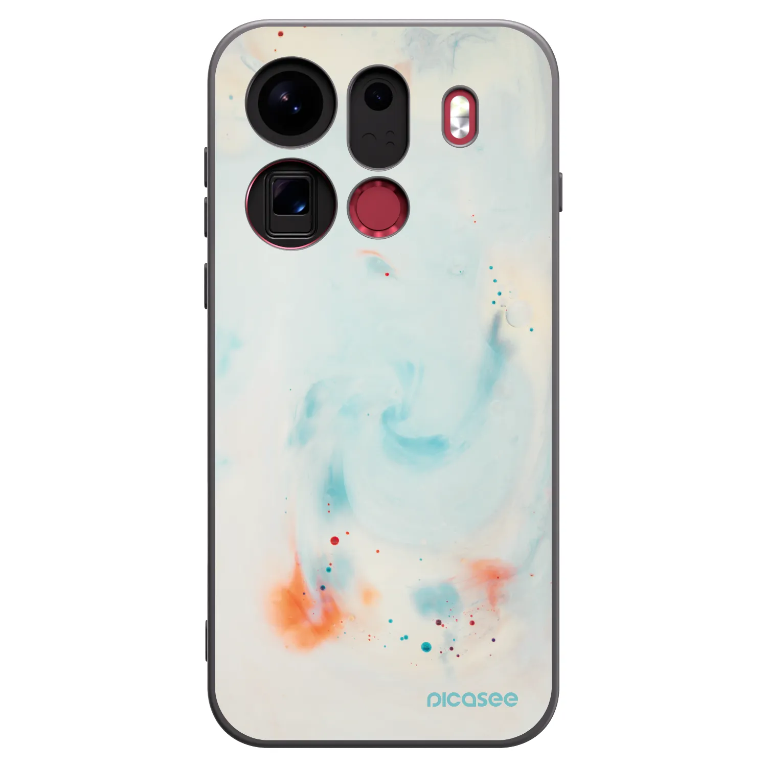 Picasee Μαύρη θήκη σιλικόνης για OPPO Find X9 Pro - Splash