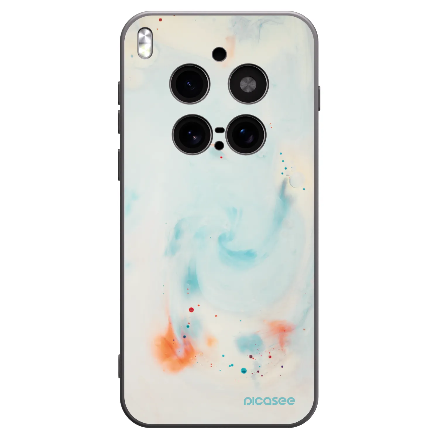 Picasee Μαύρη θήκη σιλικόνης για Vivo X300 Pro - Splash