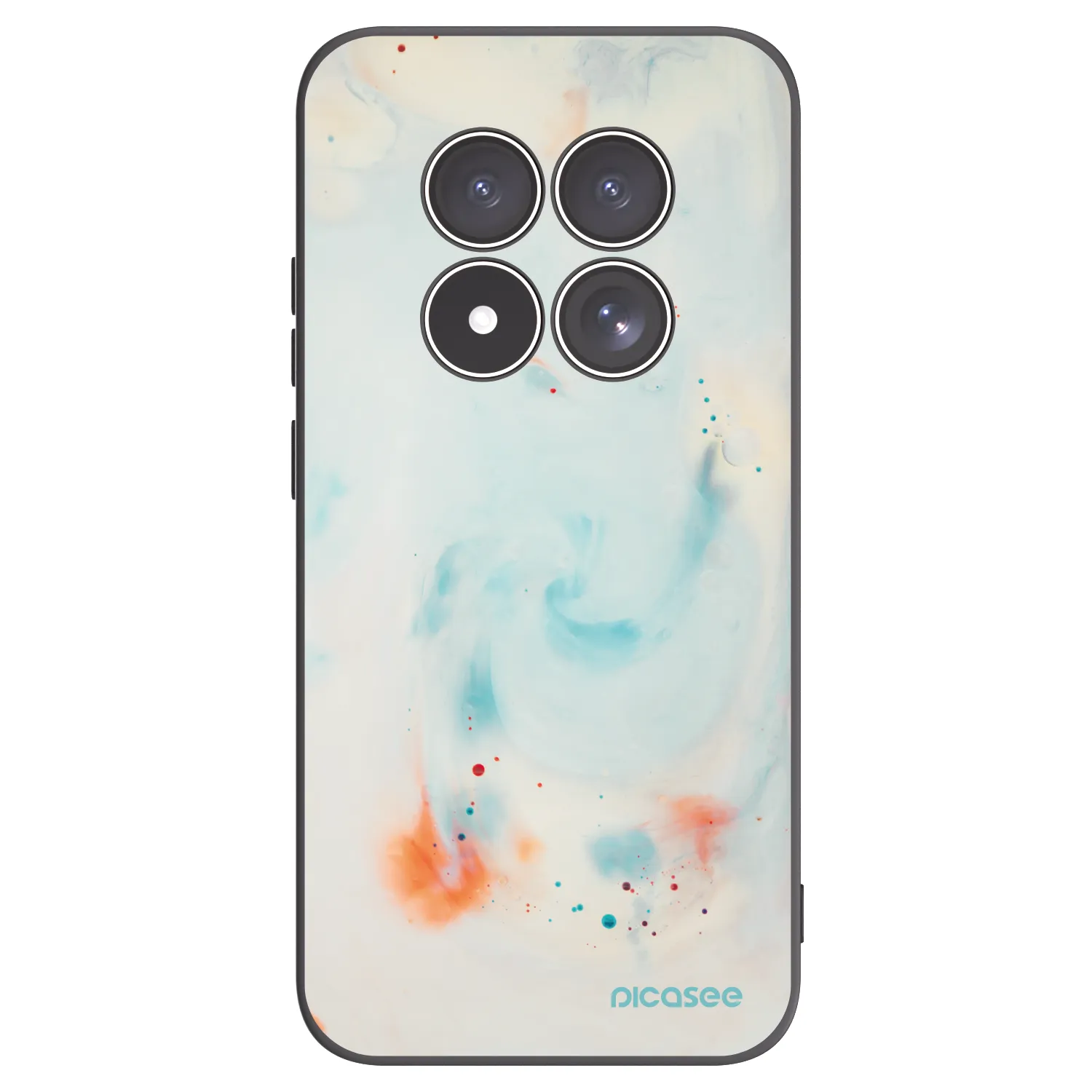 Picasee Μαύρη θήκη σιλικόνης για Xiaomi Redmi Note 15 Pro 5G - Splash