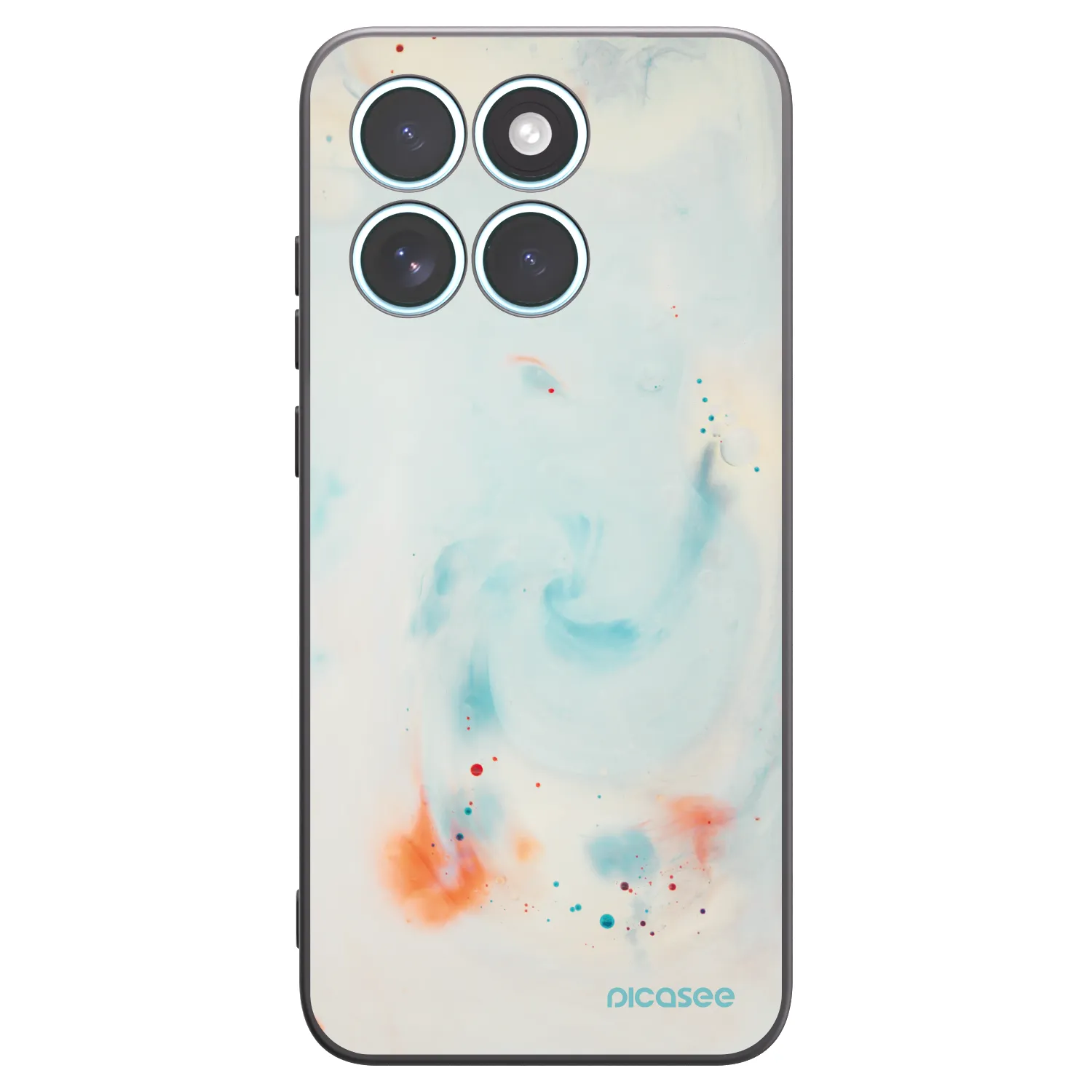 Picasee Μαύρη θήκη σιλικόνης για Motorola Edge 70 Fusion - Splash