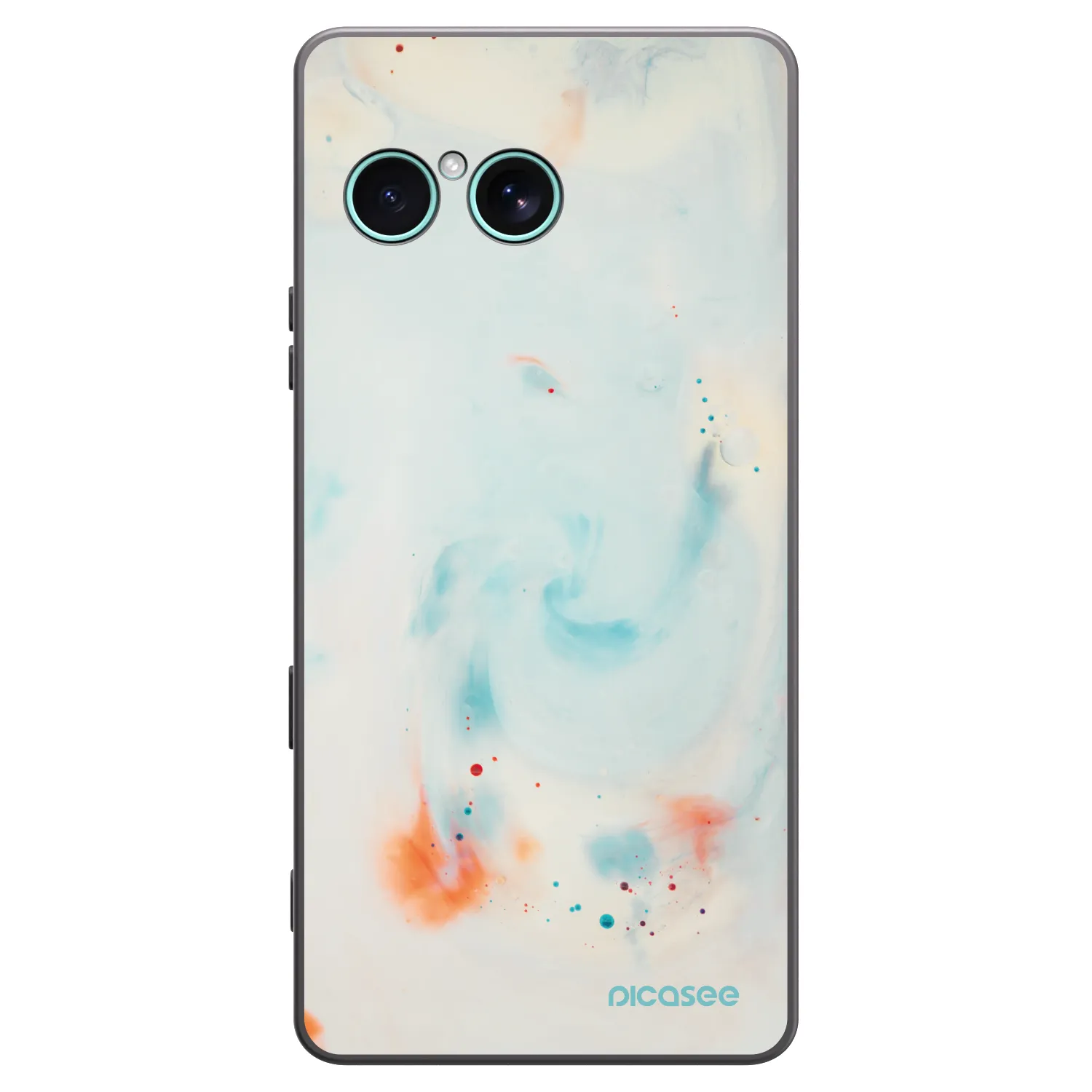Picasee Μαύρη θήκη σιλικόνης για Sony Xperia 10 VII - Splash