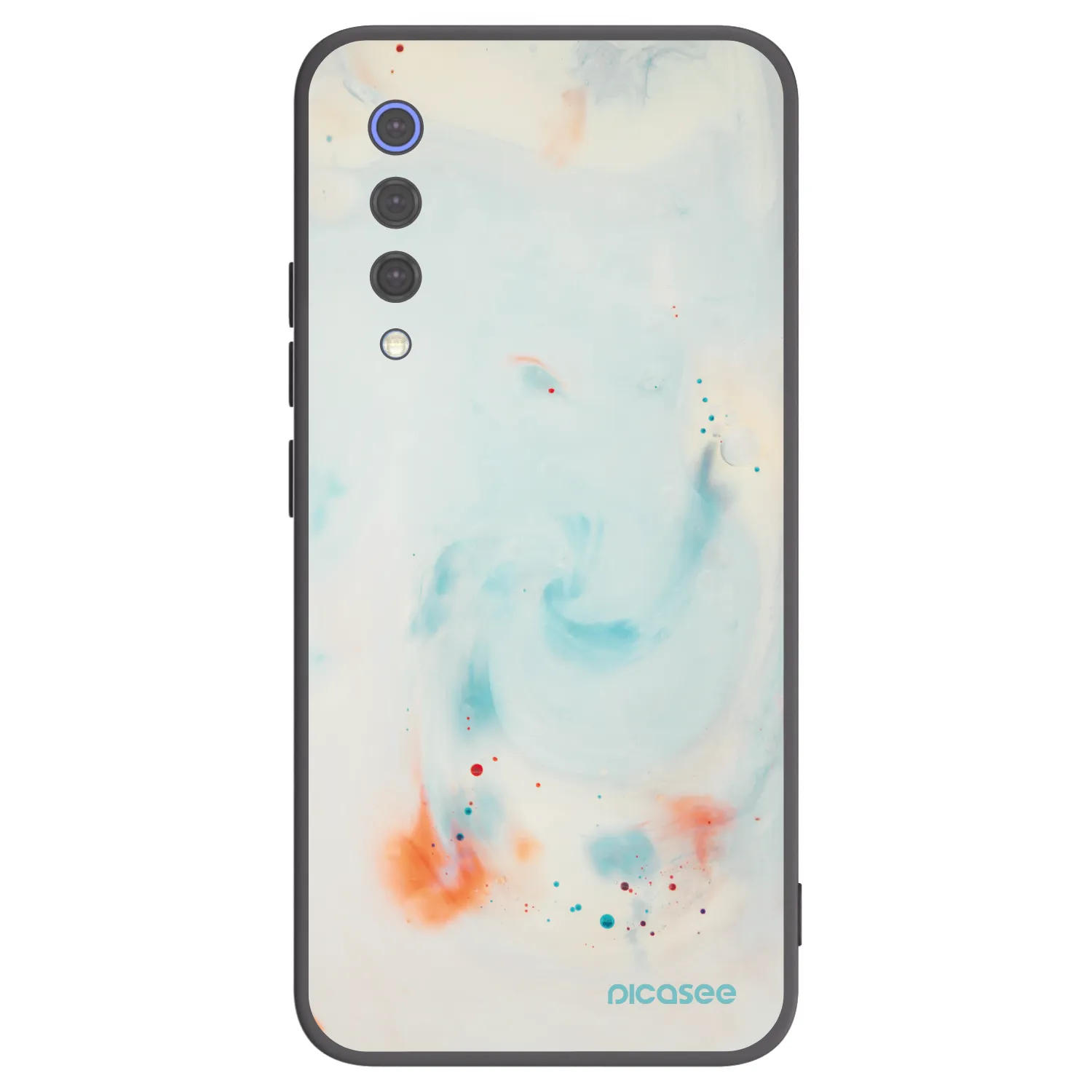 Picasee Μαύρη θήκη σιλικόνης για Xiaomi Mi 9 SE - Splash