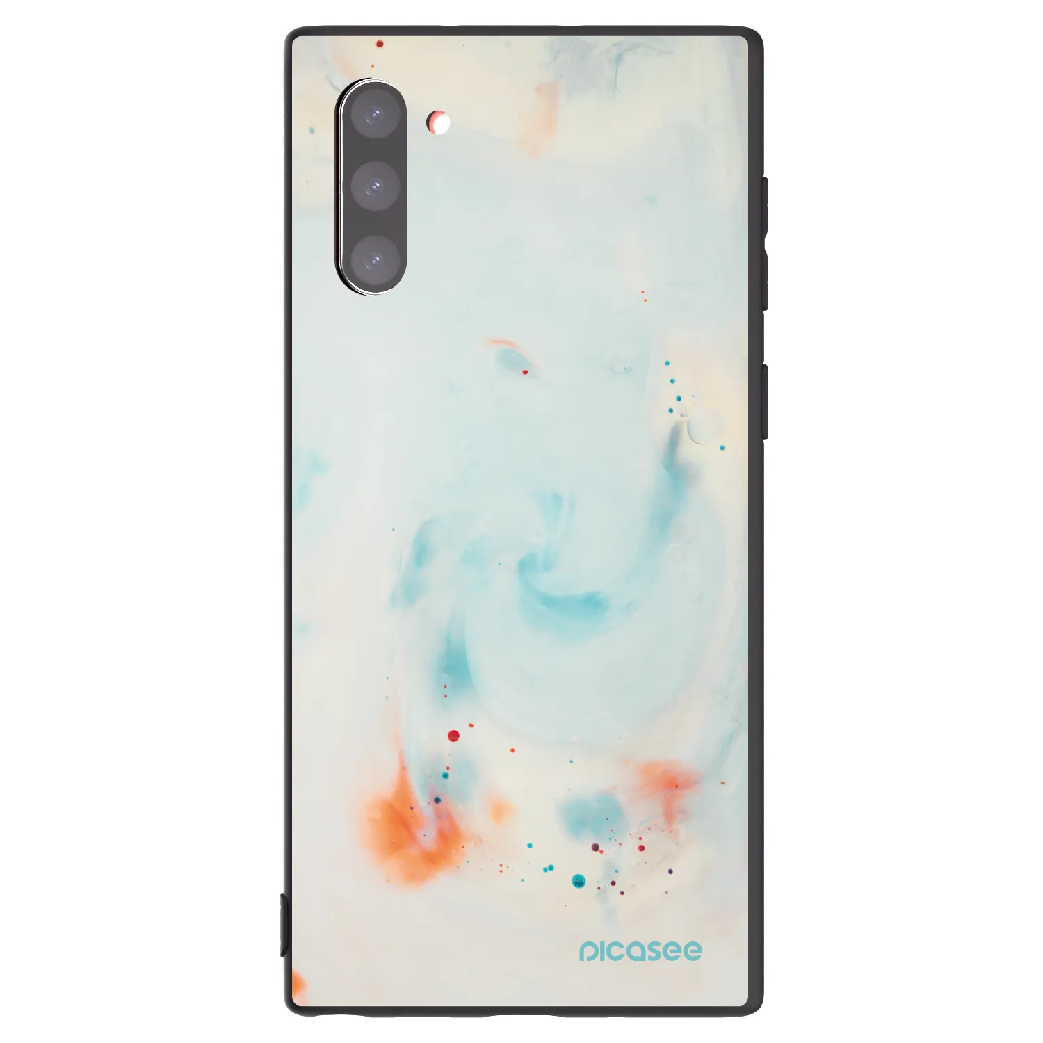 Picasee Μαύρη θήκη σιλικόνης για Samsung Galaxy Note 10 N970F - Splash