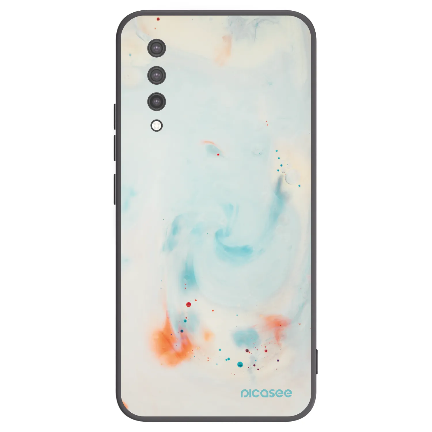Picasee Μαύρη θήκη σιλικόνης για Xiaomi Mi 9 Lite - Splash