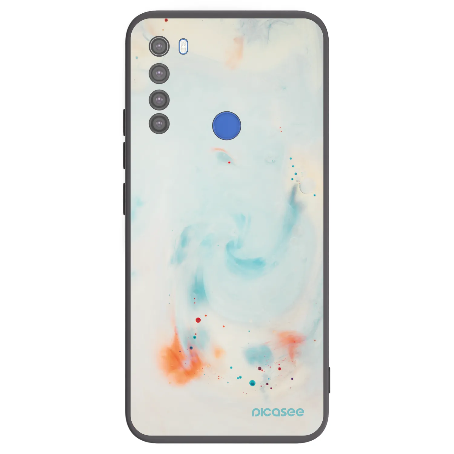 Picasee Μαύρη θήκη σιλικόνης για Xiaomi Redmi Note 8T - Splash