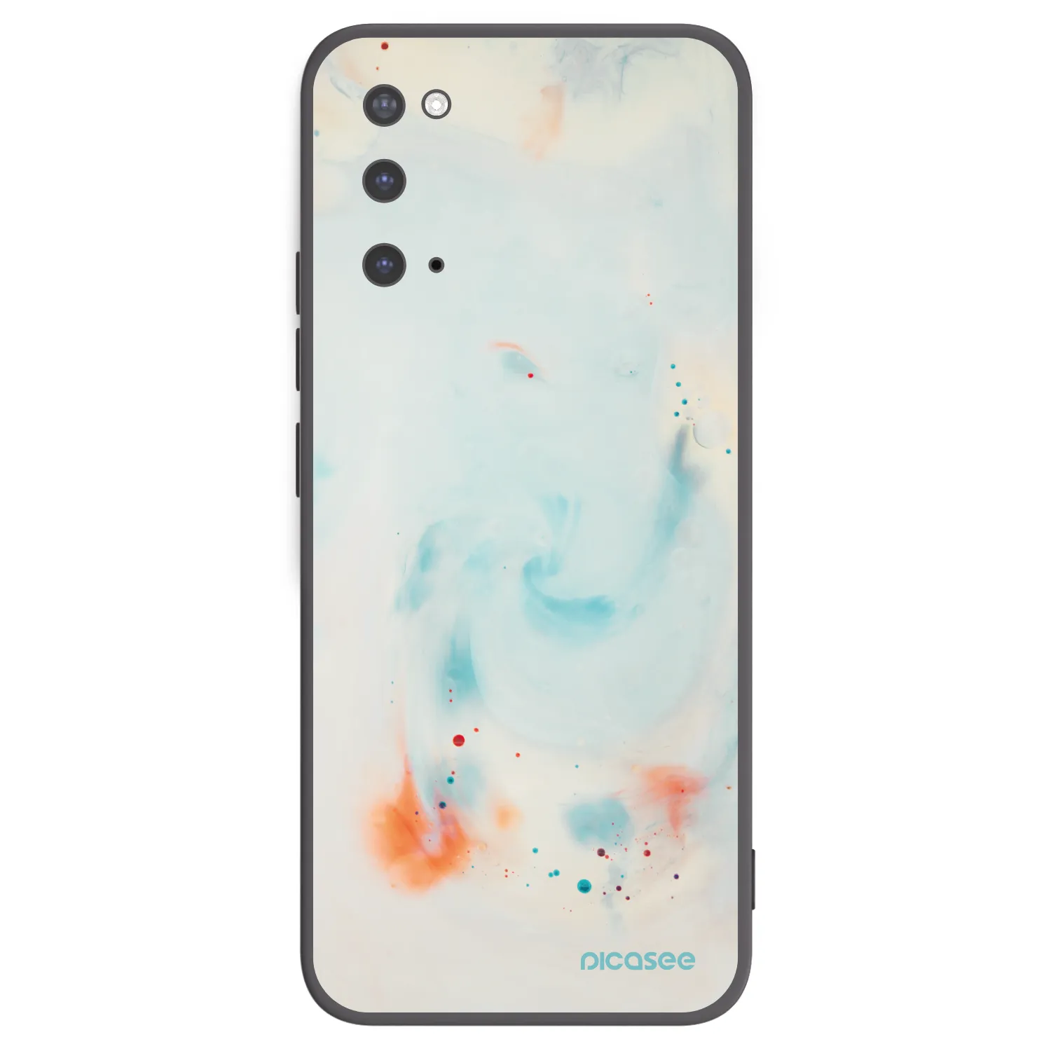 Picasee Μαύρη θήκη σιλικόνης για Samsung Galaxy S20 G980F - Splash