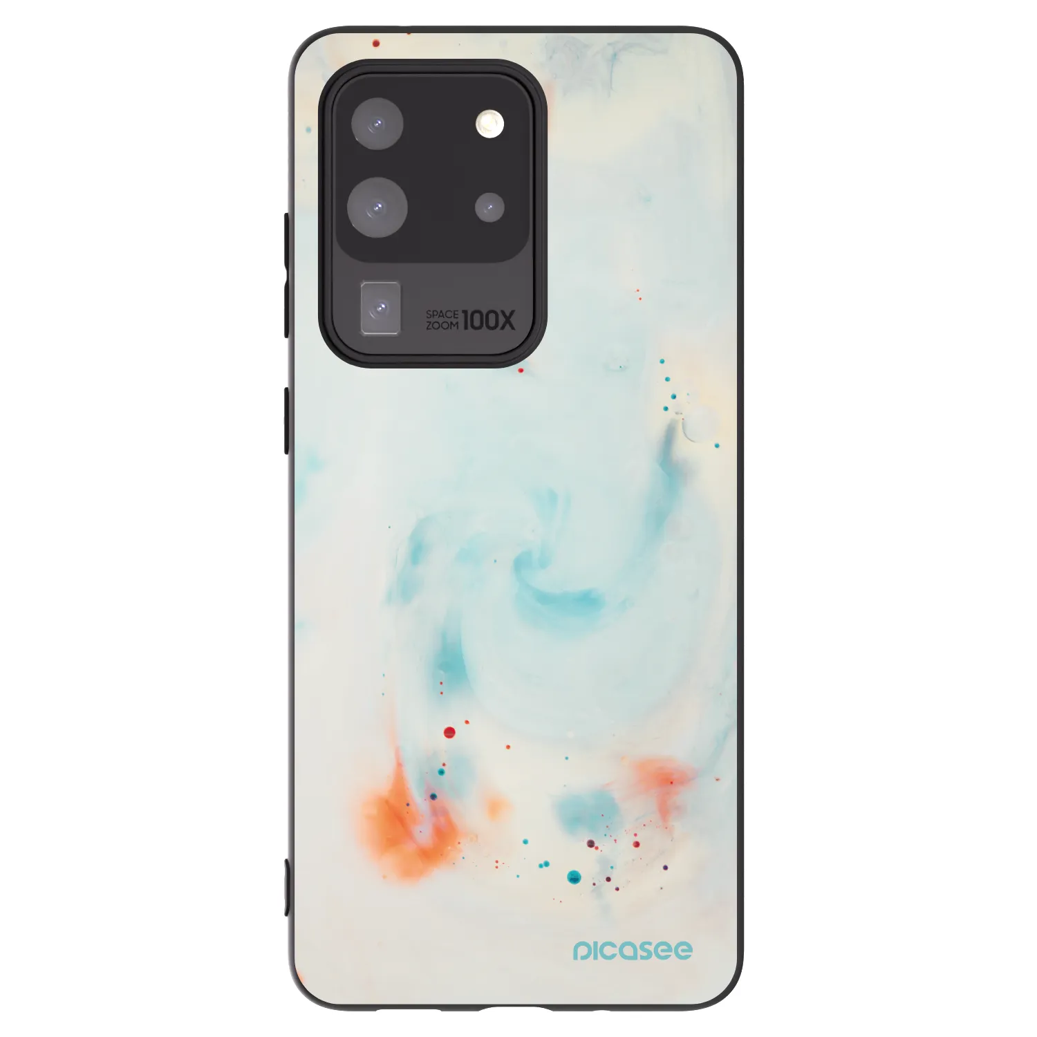 Picasee Μαύρη θήκη σιλικόνης για Samsung Galaxy S20 Ultra 5G G988F - Splash
