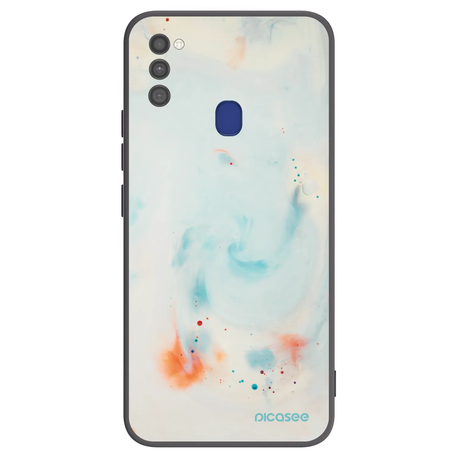 Picasee Μαύρη θήκη σιλικόνης για Samsung Galaxy M21 M215F - Splash