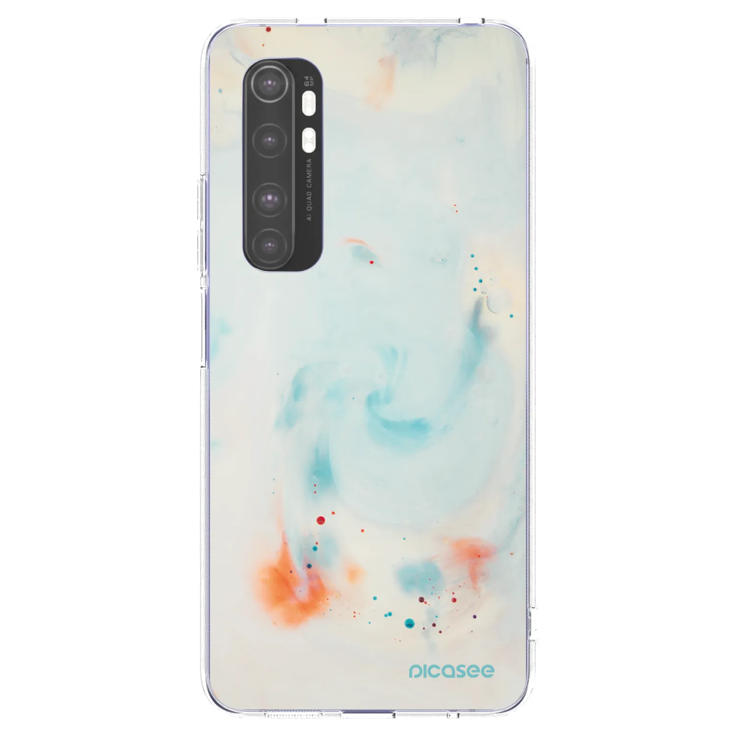 Picasee διαφανής θήκη σιλικόνης Xiaomi Mi Note 10 Lite - Splash