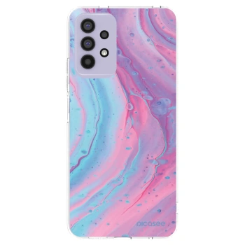 Picasee διαφανής θήκη σιλικόνης Samsung Galaxy A32 4G SM-A325F - Pink liquid