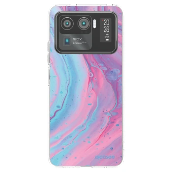 Picasee διαφανής θήκη σιλικόνης Xiaomi Mi 11 Ultra - Pink liquid