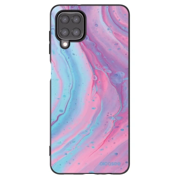 Picasee Μαύρη θήκη σιλικόνης για Samsung Galaxy M12 M127F - Pink liquid