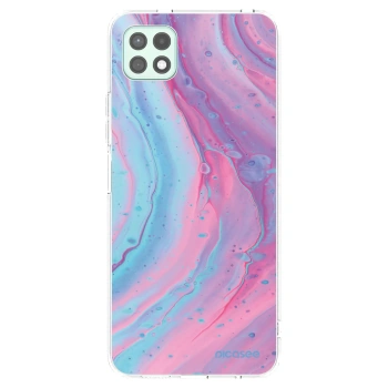 Picasee διαφανής θήκη σιλικόνης Samsung Galaxy A22 A226B 5G - Pink liquid