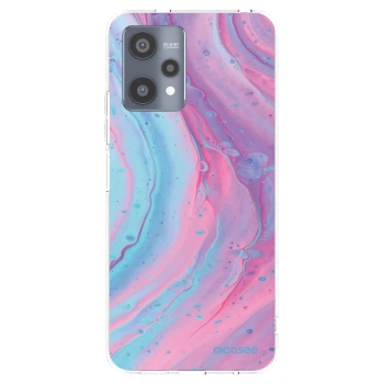 Picasee διαφανής θήκη σιλικόνης Realme 9 Pro 5G - Pink liquid