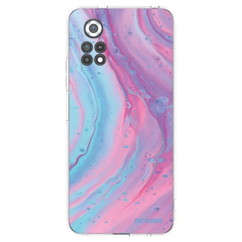 Picasee διαφανής θήκη σιλικόνης Xiaomi Poco X4 Pro 5G - Pink liquid