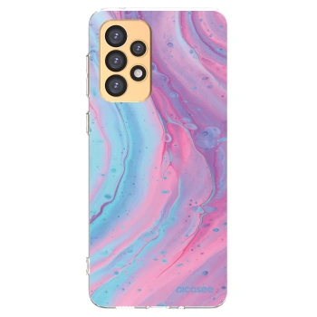 Picasee διαφανής θήκη σιλικόνης Samsung Galaxy A33 5G A336 - Pink liquid