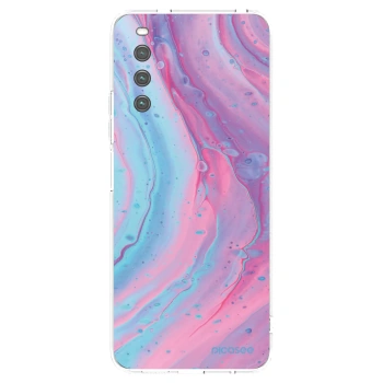 Picasee διαφανής θήκη σιλικόνης Sony Xperia 10 IV 5G - Pink liquid
