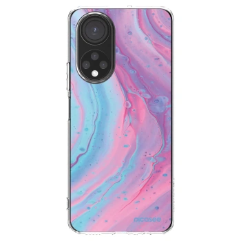 Picasee διαφανής θήκη σιλικόνης Honor X7 - Pink liquid