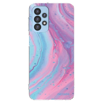 Picasee διαφανής θήκη σιλικόνης Samsung Galaxy A23 A235F 4G - Pink liquid