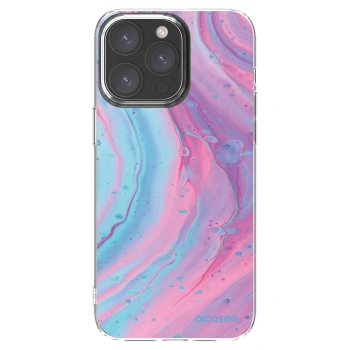 Picasee διαφανής θήκη σιλικόνης Apple iPhone 15 Pro Max - Pink liquid