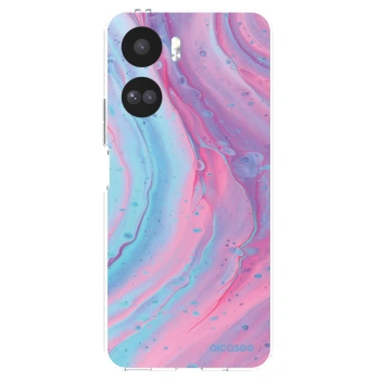 Picasee διαφανής θήκη σιλικόνης Honor 90 Lite 5G - Pink liquid