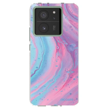 Picasee διαφανής θήκη σιλικόνης Xiaomi 13T Pro - Pink liquid