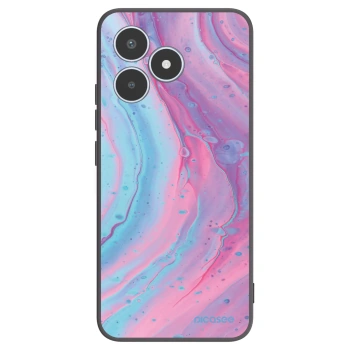 Picasee Μαύρη θήκη σιλικόνης για Realme C53 - Pink liquid