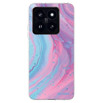 Picasee διαφανής θήκη σιλικόνης Xiaomi 14 Pro - Pink liquid