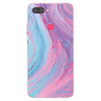 Picasee διαφανής θήκη σιλικόνης Xiaomi Mi 8 Lite - Pink liquid