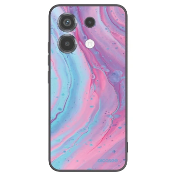 Picasee Μαύρη θήκη σιλικόνης για Xiaomi Poco X6 - Pink liquid
