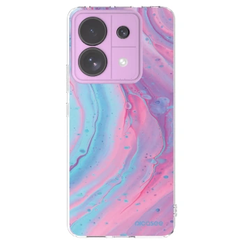 Picasee διαφανής θήκη σιλικόνης Xiaomi Redmi Note 13 Pro 5G - Pink liquid
