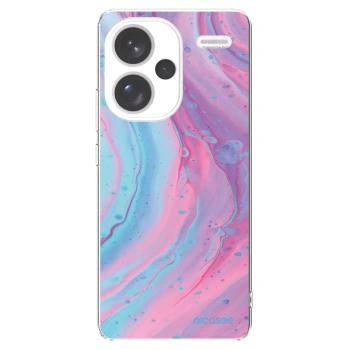 Picasee διαφανής θήκη σιλικόνης Xiaomi Redmi Note 13 Pro+ 5G - Pink liquid