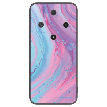 Picasee Μαύρη θήκη σιλικόνης για Honor Magic6 Lite 5G - Pink liquid