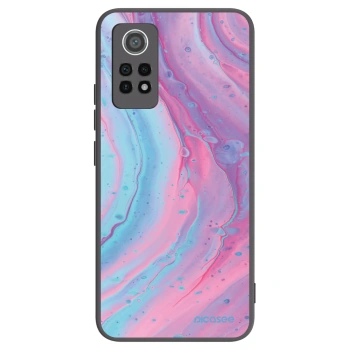Picasee Μαύρη θήκη σιλικόνης για Xiaomi Redmi Note 12 Pro 4G - Pink liquid