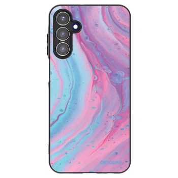 Picasee Μαύρη θήκη σιλικόνης για Samsung Galaxy A15 A156B 5G - Pink liquid