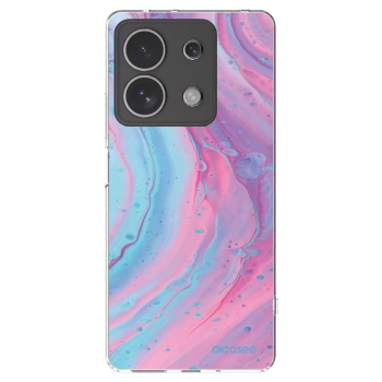 Picasee διαφανής θήκη σιλικόνης Xiaomi Redmi Note 13 4G - Pink liquid