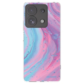 Picasee διαφανής θήκη σιλικόνης Xiaomi Redmi Note 13 Pro 4G - Pink liquid