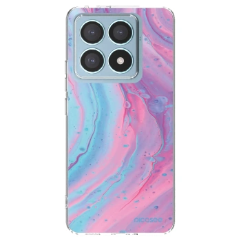 Picasee διαφανής θήκη σιλικόνης Xiaomi 14T Pro - Pink liquid