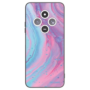 Picasee Μαύρη θήκη σιλικόνης για Xiaomi Redmi 14C - Pink liquid