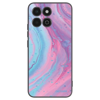 Picasee Μαύρη θήκη σιλικόνης για Honor 200 Smart 5G - Pink liquid