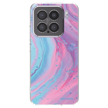Picasee διαφανής θήκη σιλικόνης Xiaomi 15 - Pink liquid