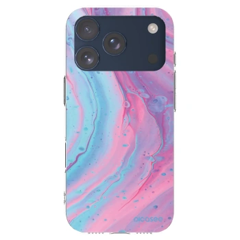 Picasee διαφανής θήκη σιλικόνης Apple iPhone 17 Pro - Pink liquid