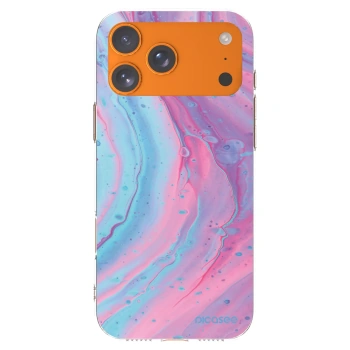 Picasee διαφανής θήκη σιλικόνης Apple iPhone 17 Pro Max - Pink liquid